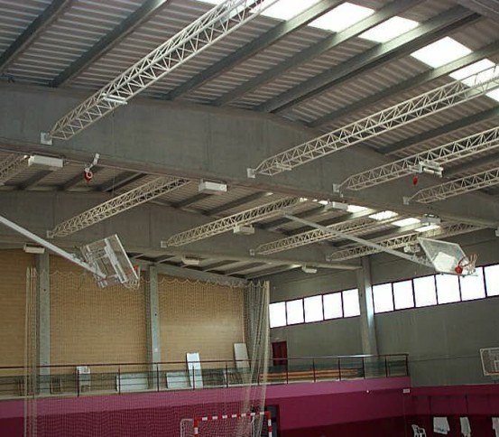 Single post ceiling hung Basketball goal - Basketball goals - Basket